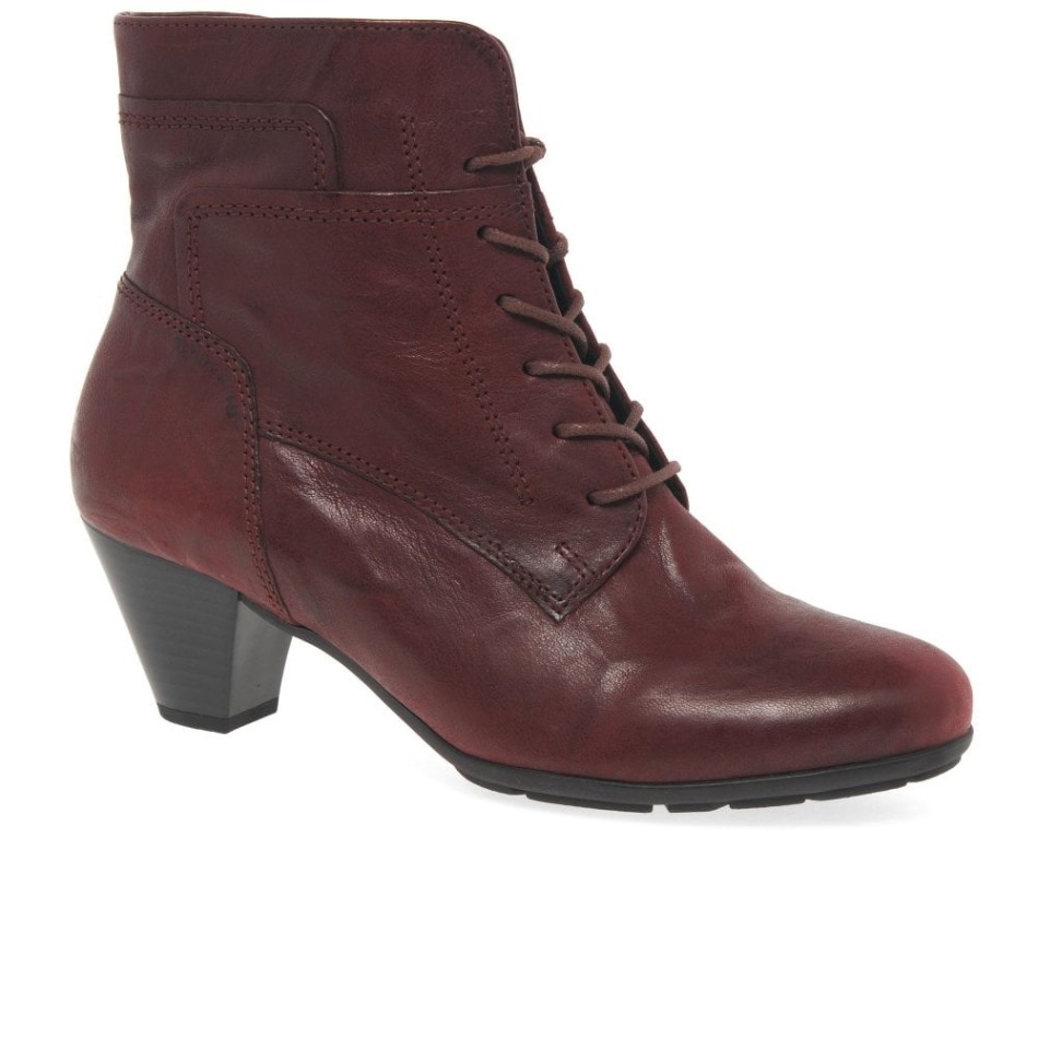 Bottines Femme National Gabor Rouge Foncé | Exclusif